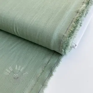 Tkanina wiskozowa z lnem PREMIUM old green