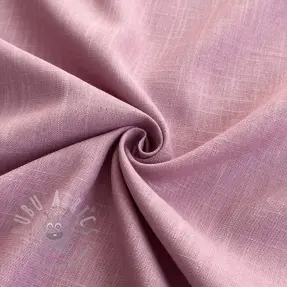 Tkanina wiskozowa z lnem PREMIUM old pink
