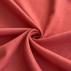 Wiskoza z lnem PREMIUM dark coral