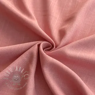 Tkanina wiskozowa z lnem PREMIUM coral