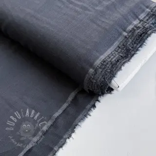 Tkanina wiskozowa z lnem PREMIUM dark grey