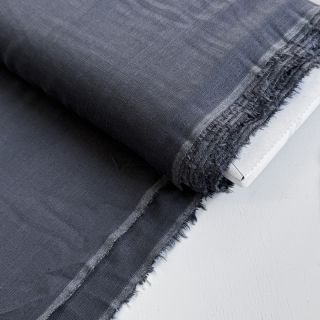 Wiskoza z lnem PREMIUM dark grey