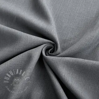 Tkanina wiskozowa z lnem PREMIUM middle grey