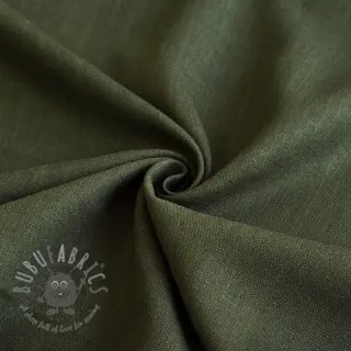 Tkanina wiskozowa z lnem PREMIUM army