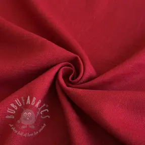 Tkanina wiskozowa z lnem PREMIUM dark red