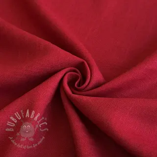 Tkanina wiskozowa z lnem PREMIUM dark red