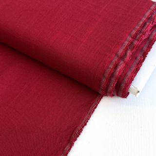 Viskóza s ľanom PREMIUM dark red
