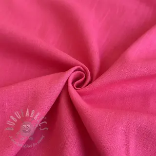Tkanina wiskozowa z lnem PREMIUM fuchsia