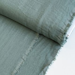 Wiskoza z lnem PREMIUM dark old green