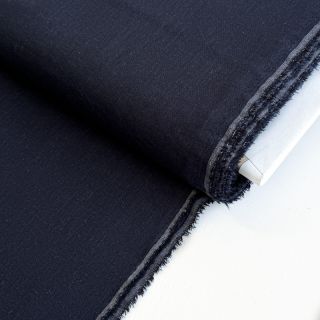 Viskóza s ľanom PREMIUM navy blue
