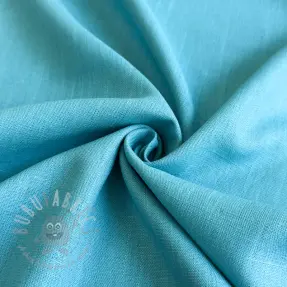 Tkanina wiskozowa z lnem PREMIUM ocean blue