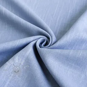 Tkanina wiskozowa z lnem PREMIUM old blue