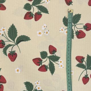 Tkanina dekoracyjna premium Strawberry Happy Fruit