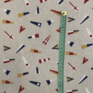 Tkanina dekoracyjna Linenlook Little Maritime Flags
