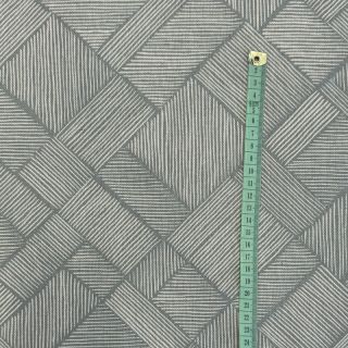 Tkanina dekoracyjna Linenlook Line Diagonal Patchwork soft green