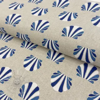 Tkanina dekoracyjna Linenlook Seashell blue