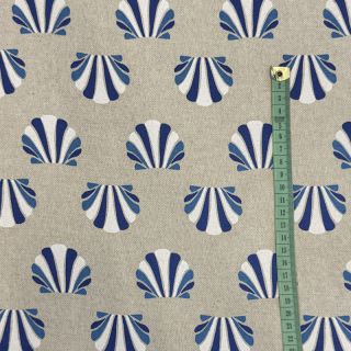 Tkanina dekoracyjna Linenlook Seashell blue