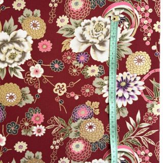 Bawełniana tkanina JAPAN Chihiro rouge