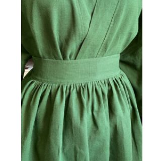 Ľan predpraný dark green
