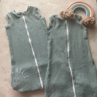Muślin double gauze teal