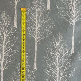 Tkanina dekoracyjna Linenlook Forest Tree Silhouette soft green