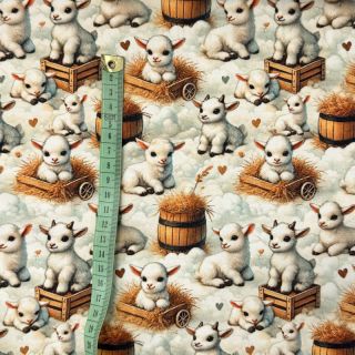 Dzianina Farm love design C digital print