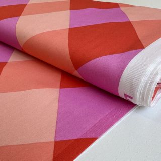 Bawełniana tkanina SATIN NERIDA HANSEN Large Gingham red digital print