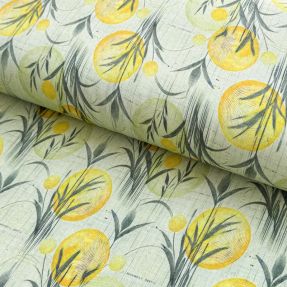 Úplet VISCOSE Enjoy The Silence lemon digital print