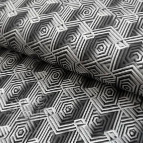 Jersey WISKOZA Structure grey digital print