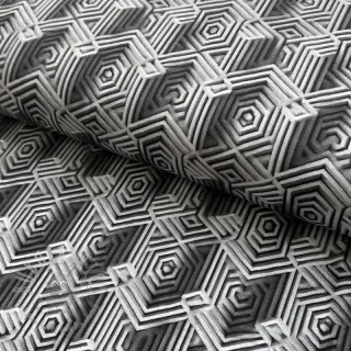 Jersey WISKOZA Structure grey digital print
