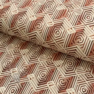 Jersey WISKOZA Structure beige digital print