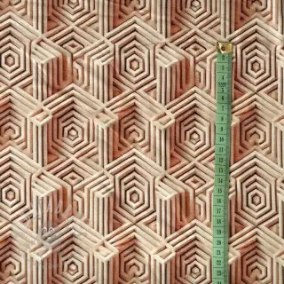 Jersey WISKOZA Structure beige digital print