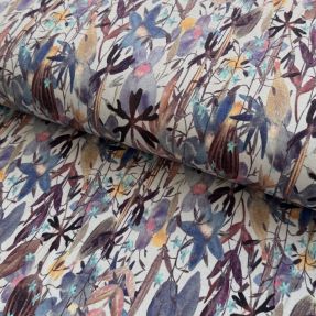 Dzianina WISKOZA Vibrant forest grey digital print
