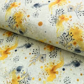 Dzianina WISKOZA Soothing Fields yellow digital print