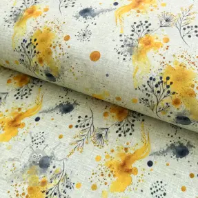 Jersey WISKOZA Soothing Fields yellow digital print