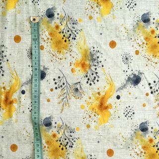 Dzianina WISKOZA Soothing Fields yellow digital print