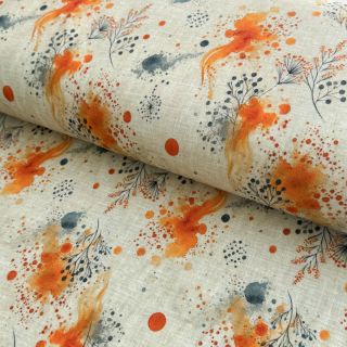 Dzianina WISKOZA Soothing Fields orange digital print
