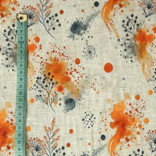 Dzianina WISKOZA Soothing Fields orange digital print