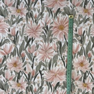 Podwójna gaza/muslin Bunches of flowers digital print