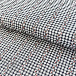 Bawełniana tkanina JACQUARD Climbing navy