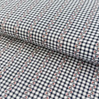 Tkanina bawełniana JACQUARD Climbing navy