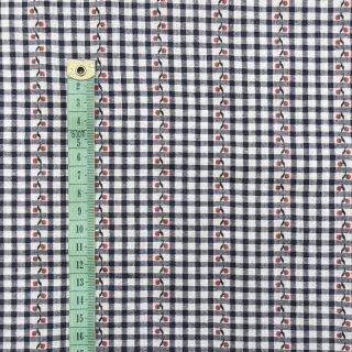 Bavlnená látka JACQUARD Climbing navy
