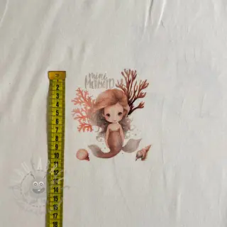 Jersey Baby Mermaid PANEL digital print
