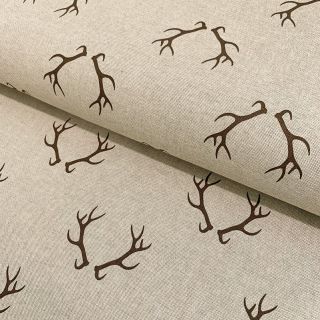 Tkanina dekoracyjna Linenlook Deer antlers