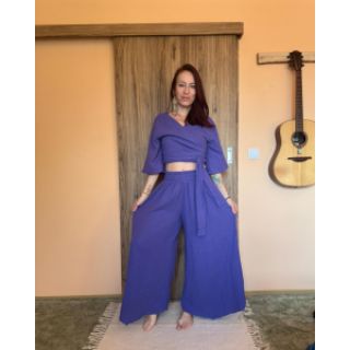 Muślina podwójna cobalt