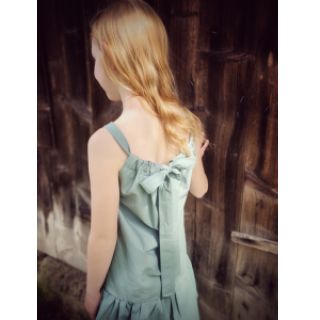 Bawełniany popelin dark mint