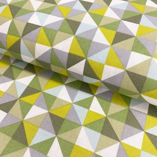 Tkanina dekoracyjna premium Diamond triangle green