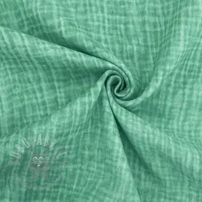 Muślin double gauze Vintage green
