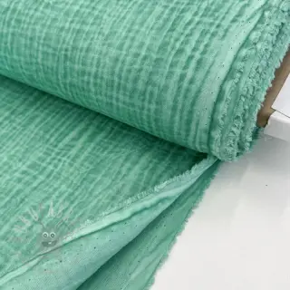 Muślin double gauze Vintage green