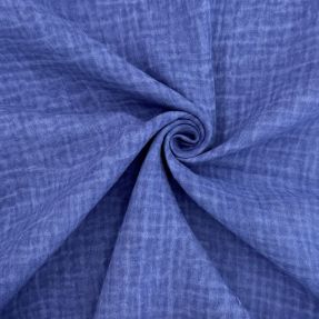 Dvojitá gázovina/mušelín Vintage cobalt